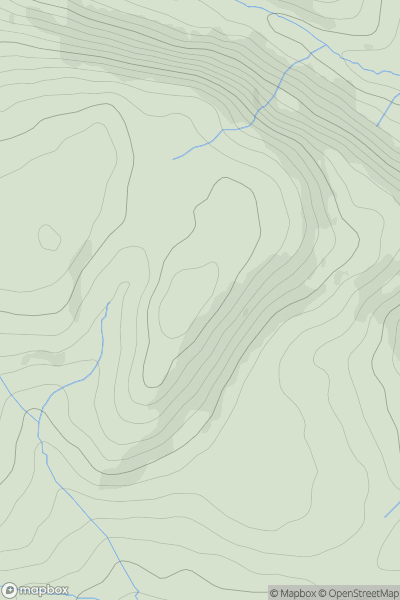 Thumbnail image for Black Hill [Welshpool to Hay-on-Wye] [SO174523] showing contour plot for surrounding peak